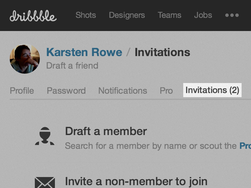dribbble-invite