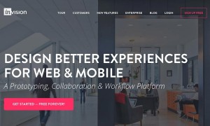 Screenshot of the Invision App website.