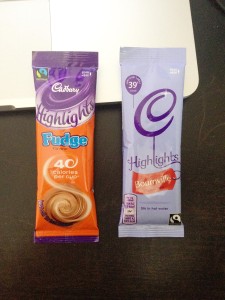 Photo of Cadbury Highlights package design.