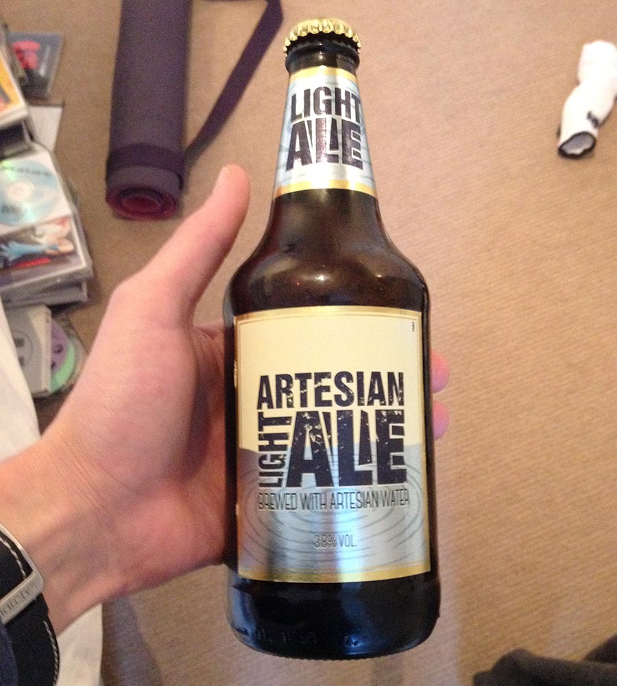 Photo of beer label design.