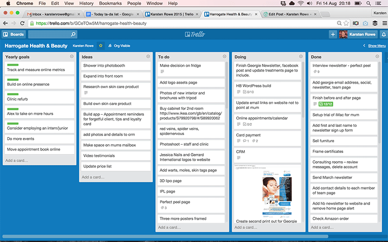 Design project management tips – use Trello to organise and collaborate.