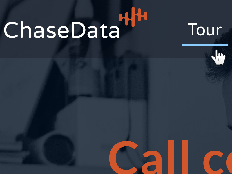ChaseData Home Page Design