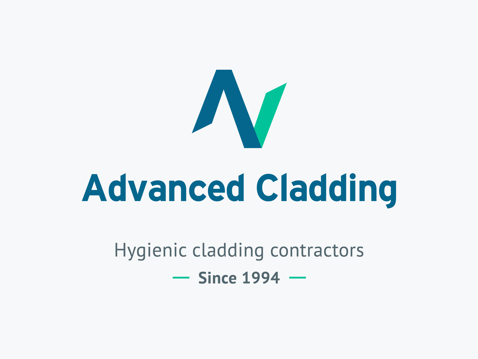 Screenshot of Advanced Clading, Harrogate logo design.